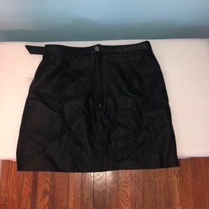Free People Faux Leather Skirt